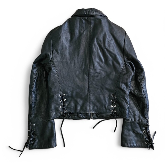 Masterpelle Vintage Women’s Leather Jacket – Size 42 – Black – Made in Italy - Picture 2 of 6